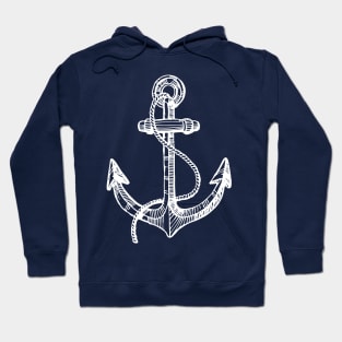 Anchor pattern Hoodie